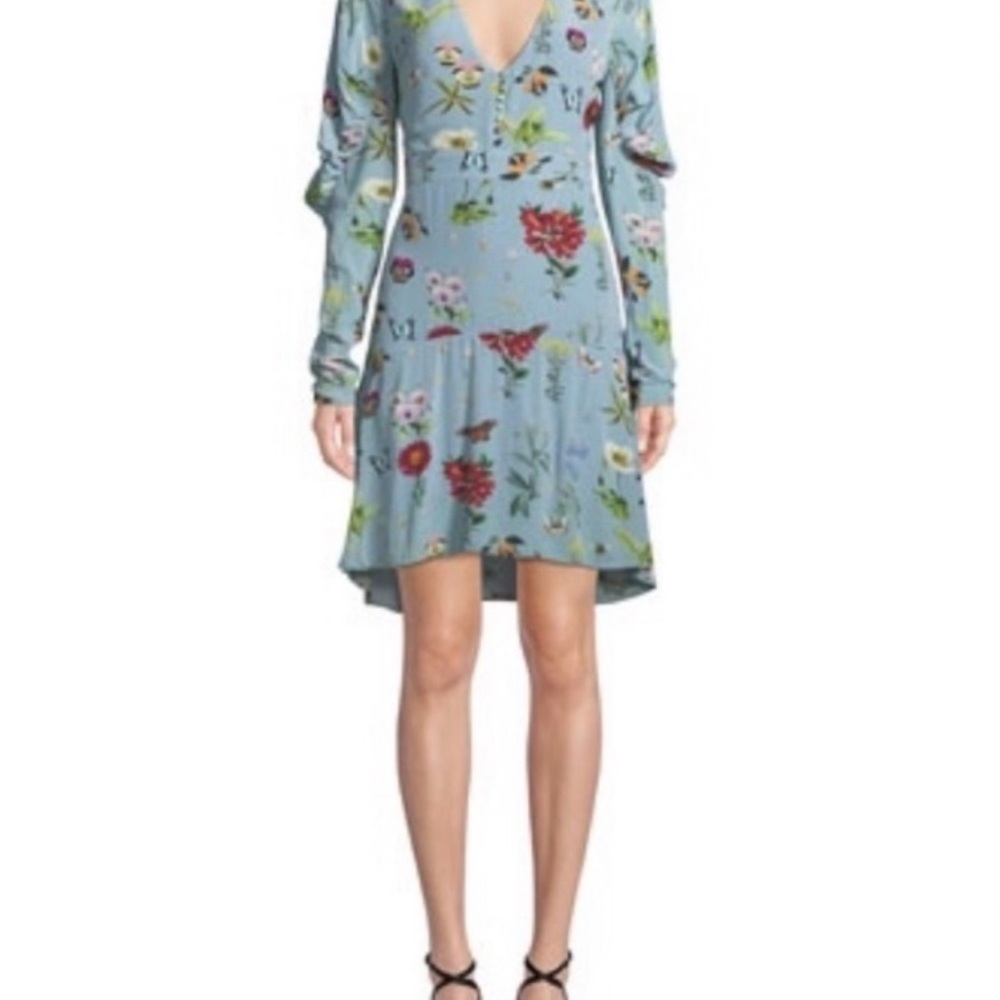 Joie Blue Long Sleeve V-Neck - Picture 6 of 14